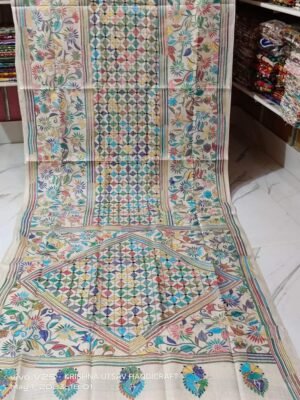 New Awesome Silk Kantha Stitch Saree