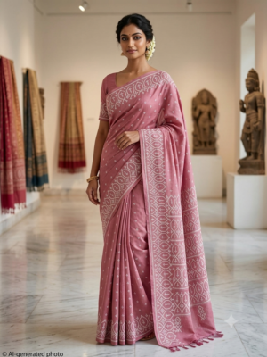 Kantha Stitch Saree as011