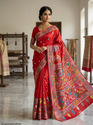 Kantha Stitch Saree as002