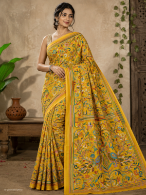 Kantha Stitch Saree as005