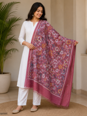 kantha stitch dupatta td006