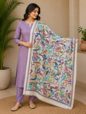 kantha stitch dupatta td003