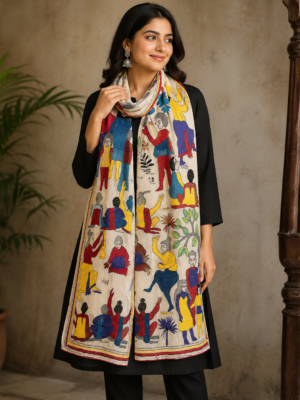 Silk Kantha Stitch Scarves or Stole