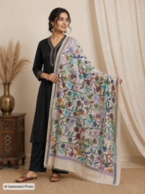 kantha stitch dupatta td002