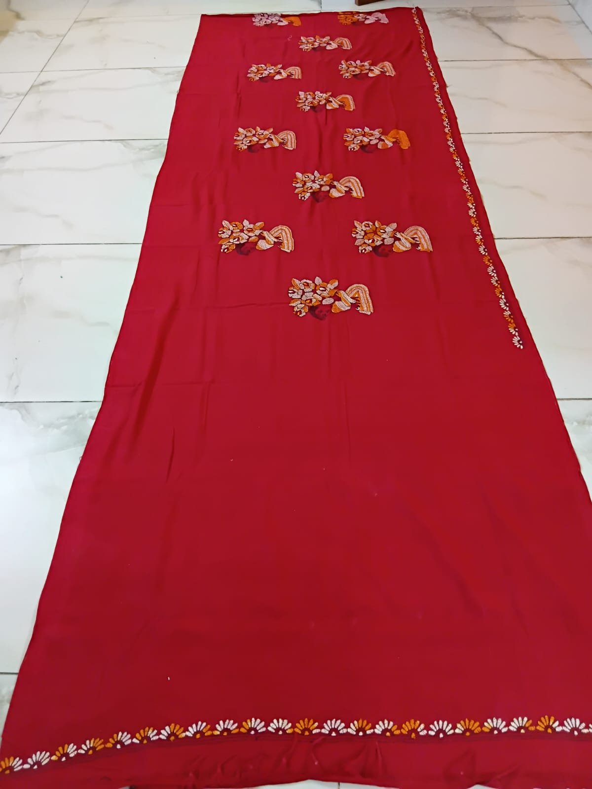 Cotton Kantha Stitch Saree % cotton kantha stitch saree c003